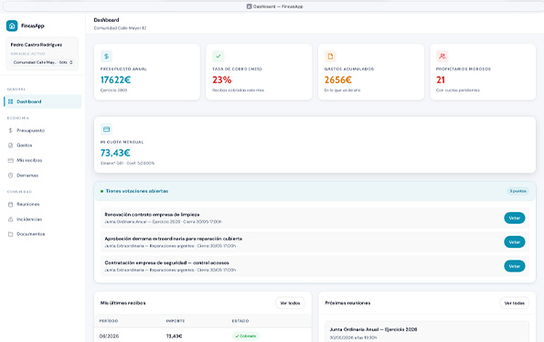 Captura de AppFincas