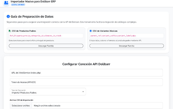 Captura de Dolibarr Tools